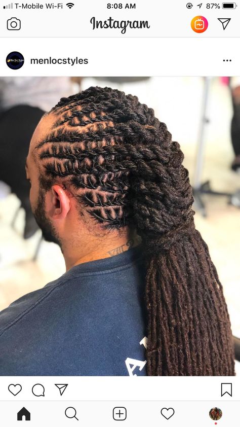 Loc Styles For Men Long, Hip Hairstyles, Lock Hairstyles, Men Locs, Mens Dreadlock Styles, Lock Styles, Dreadlock Rasta, New Long Hairstyles, Dread Hairstyles For Men