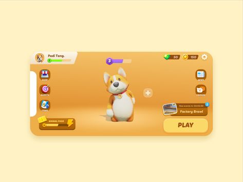 Animal Party Games, Idle Game, Chat Games, Mobile App Games, Game Gui, Farm Games, Game Interface, Game Ui Design, Virtual Pet