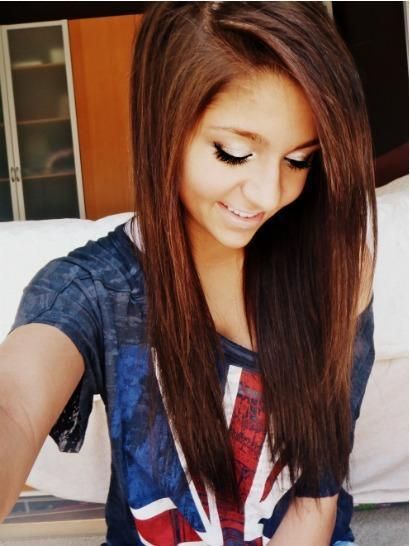 Pretty color Straight Hair Cuts, Haircuts For Long Hair, Side Part, Hair Envy, Love Hair, Hair Dos, Gorgeous Hair, Hair Designs, Hair Colors