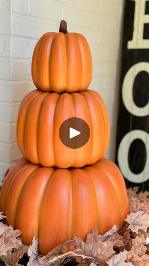 2.8K views · 442 reactions | If you are looking for stackable pumpkins you’re going to love these!  I’m obsessed with them! I have them in the orange and white! You can stack them or use them separate! And the best part is they all nest together for easy storage!  Comment STACKED PUMPKINS and I’ll send you the link! . . #falldecor #fallfrontporch #stackedpumpkins #hobbylobby #hobbylobbyfinds #hobbylobbyfall #falldecorating #falldecoratingideas | Jennifer Dempsey | Oskar Schuster · The Pumpkin's Song (Menu Theme) Stacked Pumpkins Porch, Stacked Halloween Pumpkins, Stackable Pumpkins, Stacking Pumpkins, Hobby Lobby Fall, Pumpkin Song, Pumpkin Stack, Porch Pumpkins, Pumpkin Display