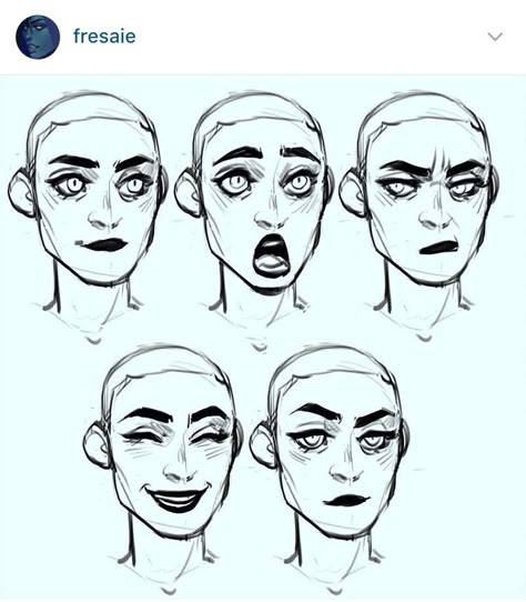 How To Draw Comic Characters, 3/4 Face, Comic Character Design, Facial Expressions Drawing, Drawing Face Expressions, Character Design Cartoon, Character Faces, Small Drawings, Drawing Expressions