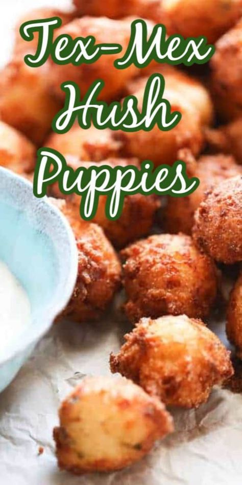 Hush Puppies Recipe With Corn, Easy Hush Puppy Recipe, Hush Puppy Recipe, Hush Puppies Recipe, Hush Puppy, Southwestern Recipes, Air Fryer Recipes Easy, Air Fryer Recipes Healthy, Easy Appetizer Recipes