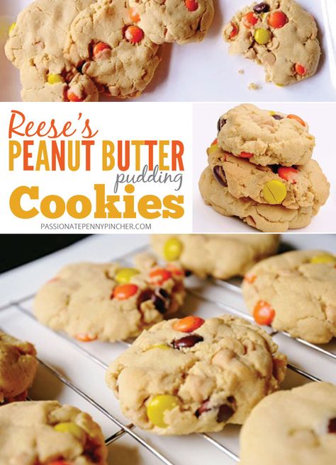 Peanut Butter Pudding Cookies, Peanut Butter Pudding, Pudding Cookies Recipes, Candy Flavors, Passionate Penny Pincher, Butter Candy, Butter Pudding, Best Cookies Ever, Pudding Cookies