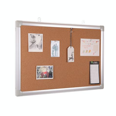 Ideal for home and office, the aluminum frame cork board is a perfect way to keep track of notes, reminders and small desk accessories to stay everything organized by enclosed pushpins, manufactured by Rimemo, a cork board bulk based in China. Monitor Memo Board, White Board Cork Board Combo, Rattan Memo Board, Wire Memo Board, Framed Cork Board, Anime Printables, Weekly Monthly Planner, Small Desk, Memo Board