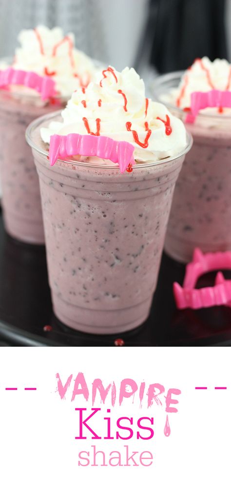 Halloween Fun: Vampire Soft Pretzels & Spooky Shakes | LIFESTYLE BLOG Vampire Valentine, Halloween Shakes, Twilight Party, Vampire Party, Festive Recipes, Fun Halloween Food, Halloween Sweets, Holiday Favorite Recipes, Themed Drinks