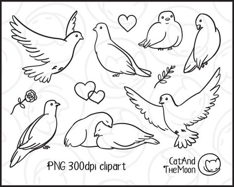 Cute Dove Drawing, Dove Doodle, Dove Sketch Simple, Doves Flying Drawing, Drawing Of Doves Flying, Dove Png, Dove Clipart, Dove Clipart Black And White, Flying Dove