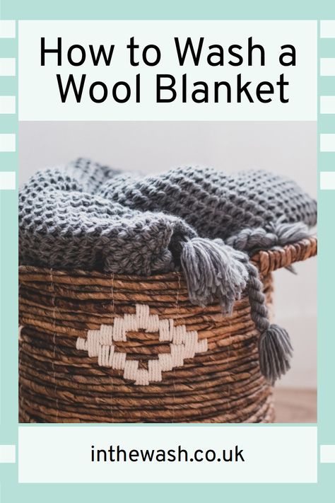 Learn how to wash a wool blanket in the washing machine or by hand, how often to do so and the proper way to dry a wool blanket. Washing Wool Blankets, Pendelton Blankets, Pendleton Wool Blanket, Wash Pillows, Woollen Blankets, Laundry Tips, Alpaca Blanket, Wool Tapestry, Wash Clothes