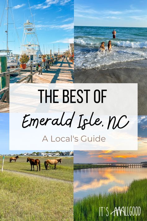 Discover Emerald Isle, NC, like a local with the ultimate insider's guide. Uncover hidden gems, local hotspots, and must-visit attractions. From pristine beaches to mouthwatering dining experiences, let this guide be your key to unlocking the true essence of Emerald Isle. Experience the best this coastal gem has to offer and create memories that will last a lifetime! Emerald Island North Carolina, Emerald Isle North Carolina, Emerald Isle Nc, Nc Beaches, North Carolina Beaches, Southern Travel, East Coast Travel, North Carolina Travel, Carolina Beach