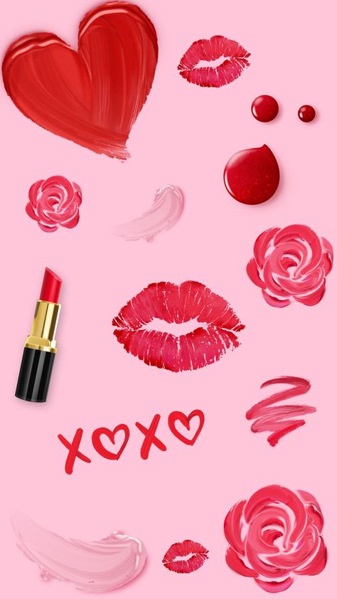 Cute Valentines Wallpaper, Lip Background, Valentines Day Wallpaper, Valentines Wallpaper Iphone, Lip Wallpaper, Day Wallpaper, Cute Valentines, Romantic Mood, Valentines Wallpaper