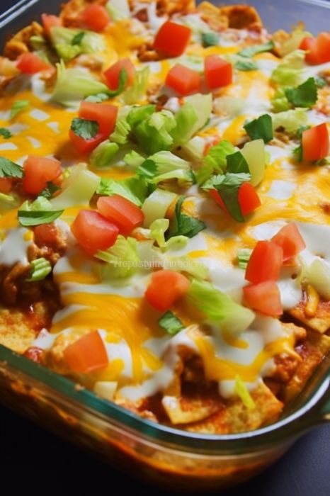 Walking Taco Casserole Taco Salad Bake Casserole, Casseroles Recipes Healthy, Dinner With Fritos, Taco Casserole Tortilla Chips, Taco Pizza Casserole, Taco Casserole Fritos, Street Taco Casserole, Mexican Casseroles For A Crowd, Ww Walking Taco Casserole