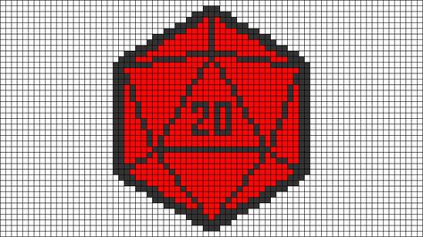 Dnd Alpha Patterns, Dnd Cross Stitch, D20 Dice, Crafty Gifts, Alpha Pattern, Alpha Patterns, Friendship Bracelet Patterns, Bracelet Patterns, Friendship Bracelet