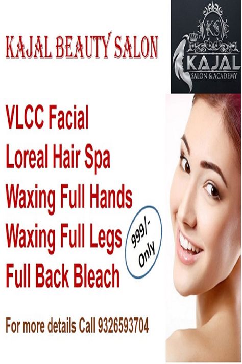 In 999/- you get 
VLCC Facial
Loreal Hair Spa
Full Hands & Legs Waxing
Full Back Bleach
Call 9326593704 (For Females Only)
Limited Period Offer Loreal Hair Spa, Hair Waxing, Salon Offers, Loreal Hair, Course Design, Angels Beauty, Beauty Room Design, Hand Wax, Hair Spa