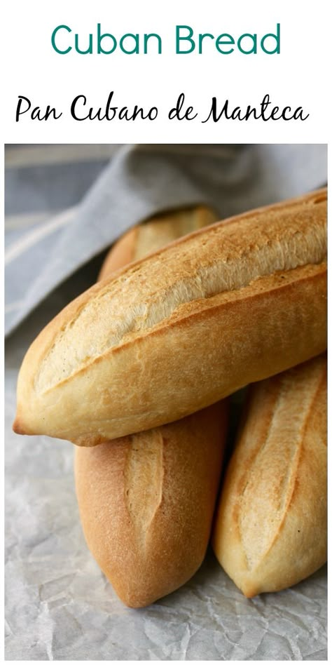 Sourdough Cuban Bread, Cuban Bread Recipe Homemade, Pan Bread Recipe, Pan Cubano, Filet Mignon Chorizo, Bread Baguette, Cuban Bread, Mexican Sweet Breads, Cuban Cuisine