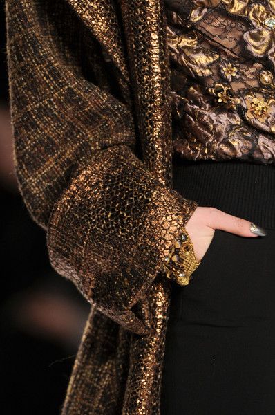 Decorating With Warm Metallics - Copper, Bronze & Gold Bronze Outfit, Earthy Brown, Brown Eyed Girls, 2014 Dresses, New York Fall, Colors Brown, Fall 2014, Gold Fashion, Brown Fashion