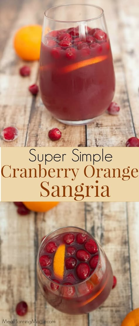 Red Sangria Recipes Easy, Cranberry Orange Sangria, Cranberry Orange Jam, Wine Parings, Holiday Sangria Recipes, Christmas Sangria Recipes, Thanksgiving Sangria, Orange Sangria, Fall Sangria Recipes