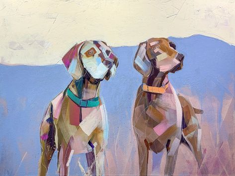 Abstract Pet Portraits, Abstract Dog Painting Acrylics, Dog Abstract Painting, Portrait Gouache, Dog Painting Pop Art, Artwork Contemporary, Pet Paintings, Portrait Abstract, Abstract Animal Art