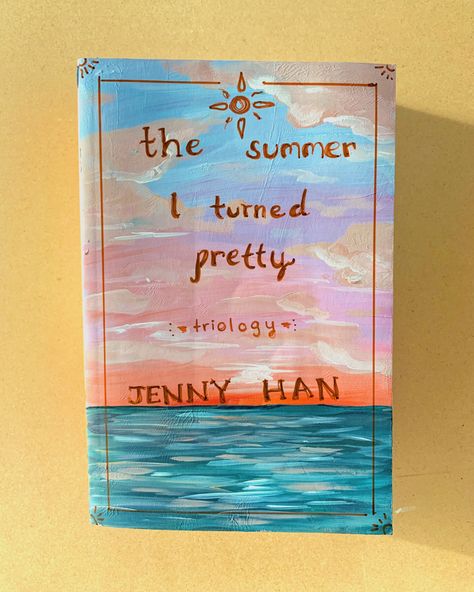 The Summer I Turned Pretty Painting Ideas, The Summer I Turned Pretty Painting, Summer I Turned Pretty Book, Book Report Ideas, Summer Bag Essentials, Cover Painting, Instagram Username Ideas, Big Books, Pretty Journals