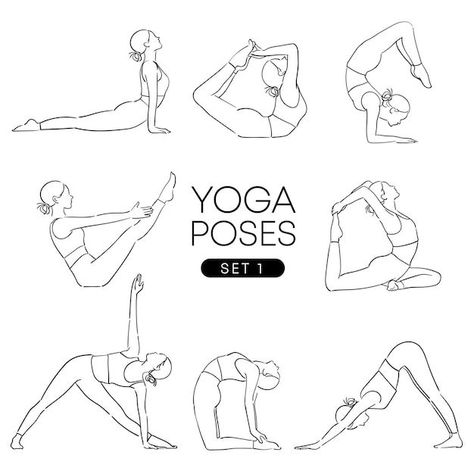 Yoga Figure Drawing, Yoga Postures Drawing, Draw Yoga Poses, Yoga Drawing Poses, Drawing Yoga Poses, Yoga Sketch Draw, Yoga Pose Drawing Simple, Yoga Poses Sketch, Yoga Drawing Easy