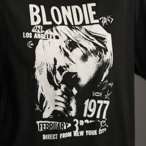 Blondie '77 Tour Tee American Rock Band Fan Shirt Blondie Fan Unisex T-Shirt Fan Shirts, Concert Tees, Band Shirts, Rock Band, Real Photos, Punk Rock, Rock Bands, Shirt Shop, Grey And White