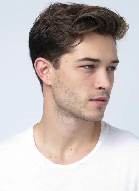 Men's Medium Haircuts 2024: Wavy Styles, Length Flow & Thick Hair Looks Men Medium Haircut Styles, Timeless Mens Hairstyles, Guy Haircuts Medium Length, Mens Clean Haircut, Cool Guy Hairstyles, Medium Wavy Haircuts Men, Haircut Inspo For Wavy Hair, Mens Flow Hairstyles, Messy Flow Hairstyle Men