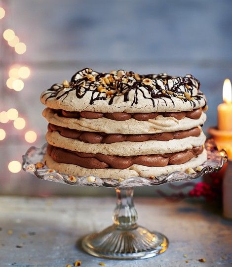 447237-1-eng-GB_hazelnut-meringue-cake Meringue Cake Recipe, Hazelnut Meringue, Showstopper Cakes, Meringue Cake, Chocolate Cream Cheese, Chocolate Cream, Food Cakes, Pavlova, Let Them Eat Cake