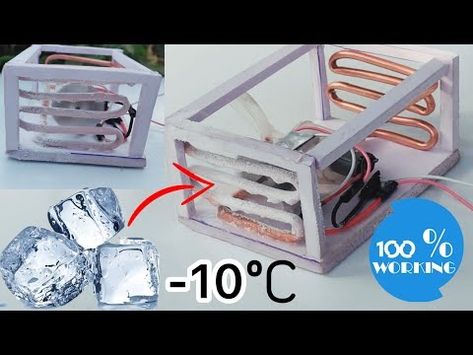 How to make AC || Smart Air conditioner At Home || Mini powerful AC - YouTube Secret Locker, Mini Ac, Alternative Diy, Diy Air Conditioner, Smart Air Conditioner, Electronics Projects For Beginners, Mechanical Projects, Refrigeration And Air Conditioning, Survival Knots