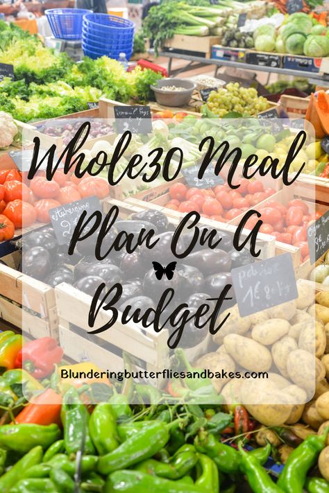 Whole30 Meal Plan Even When You’re On A Budget - Blundering Butterflies and Bakes Whole 30 Monthly Meal Plan, Paleo Budget Meals, Whole 30 Budget Friendly, Whole 30 Bulk Meals, Meal Plan For Month, Budget Whole 30 Meals, Whole 30 Meal Plan Week 1, Whole 30 Guidelines, While 30 Meal Plan