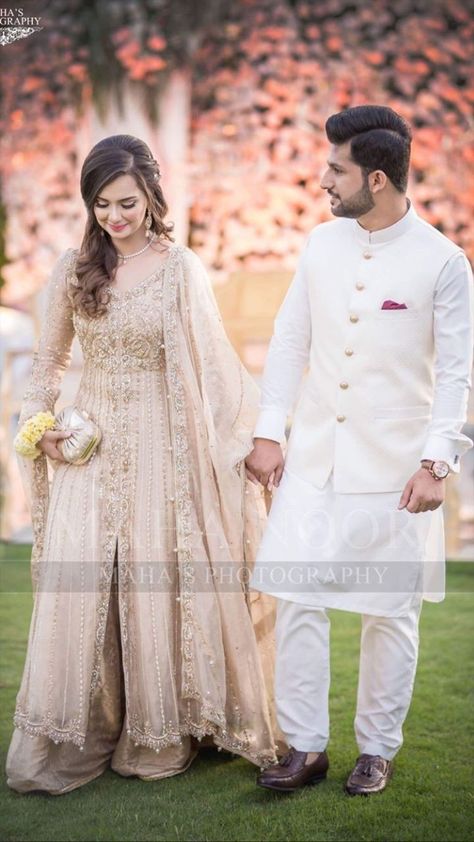 #PakistaniBridalDresses Muslim Groom Outfit For Nikah, Nikah Dress For Men, Muslim Groom Outfit, Muslim Wedding Dresses Indian, Muslim Engagement Dress, Pakistani Bridal Dresses Online, Engagement Dress For Groom, Nikah Outfit, Wedding Kurta For Men