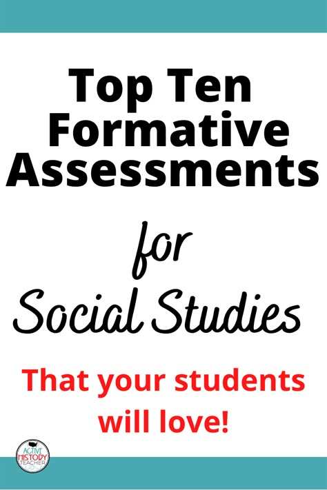 Social Studies Assessment Ideas, Social Studies Activities High School, Social Studies Choice Board, Eduprotocols Social Studies, Social Studies First Day Activities, Formative Assessment Ideas High School, High School Social Studies Lesson Plans, Social Studies High School, High School Social Studies Classroom