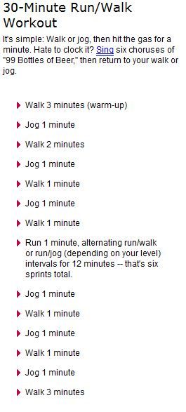 30 Minute run/walk workout Walk Run Workout, 20 Minute Running Workout, 40 Minute Treadmill Workout Walking, 10 Minute Walking Workout, Run Walk Intervals, Running And Walking Treadmill Intervals, 24 Day Challenge, Treadmill Workouts, Walking Exercise