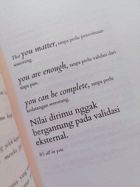 Haha Quotes, Name Quotes, Bawah Air, Quotes Book, Motivational Books, Middle Name, Writing Quotes, Reminder Quotes, Beautiful Words