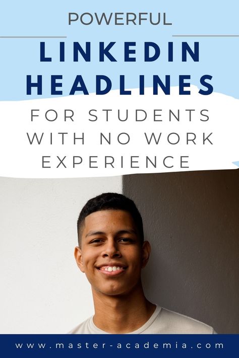 We all begin our professional journeys from somewhere, and as a student, it’s completely reasonable not to have formal work experience. Being a student doesn’t mean you should underestimate your potential. Learn how to craft compelling LinkedIn headlines that can help you build your network and search for jobs or internships, even if you lack professional experience, and get inspired by four examples. #LinkedIn #headline #networking #students Linkedin Student Profile, Linkedin For Students, Linkedin Headline Examples, Linkedin Summary Examples, Linkedin Headline, Best Linkedin Profiles, Linkedin Summary, Mba Student, First Year Student