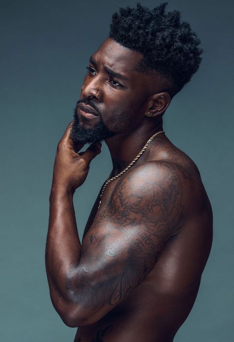 Gorgeous Black Men With Beards Photos 2017 - Essence Black Men Beard Styles, Black Men Beards, Beard Growth Oil, Dark Skin Men, Black Beards, Black Men Hairstyles, Beard Styles For Men, Men In Black, Corte De Cabelo Masculino