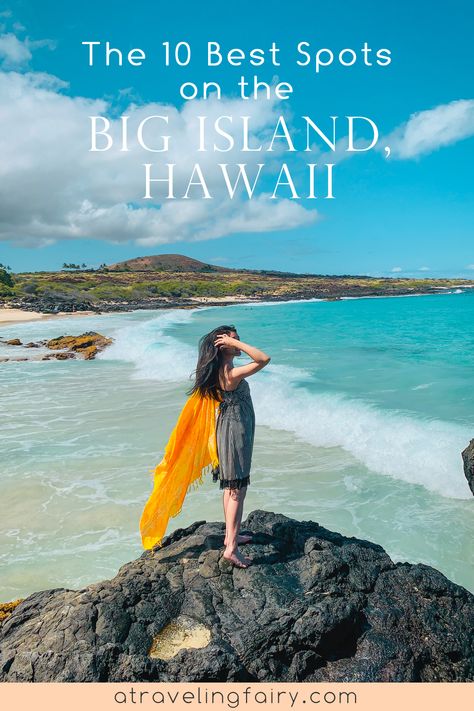 Have you considered visiting the Big Island? Hawaii’s youngest and largest island isn’t just massive, but also incredibly beautiful. From beaches, to rocky hikes, to waterfalls, here are my personal favorite, must-see, top 10 sights on the Big Island, Hawaii. #hawaii #bigisland #tropicalparadise Big Island Hawaii Hidden Gems, Big Island Hawaii Things To Do, Big Island Hawaii Beaches, Hawaii Trip Planning, The Big Island Hawaii, Big Island Travel, Hawaii Kona, Fair Enough, Hawaii Hikes