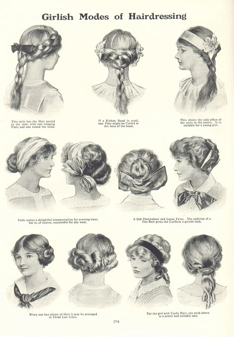 1912 Hairstyles, 1910 Hairstyles, 1900s Hairstyles, 1920s Hairstyle, 19th Century Hairstyles, Victorian Era Hairstyles, 1800s Hairstyles, 1910 Hair, Russian Hairstyles