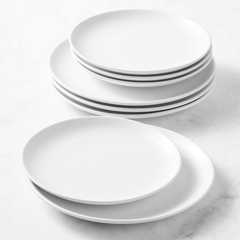 Open Kitchen by Williams Sonoma Matte Coupe Dinner & Salad Plates, Set of 4 | Williams Sonoma Dinner Salad, Dining Plates, Cute Kitchen, Dinner Salads, Dinner Plate Sets, Plates Set, Open Kitchen, Serving Piece, Williams Sonoma