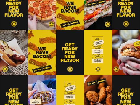 Good Food - Fast Food Branding by Broworks Fast Food Branding Design, Food Design Graphic, Food Branding Ideas, Menu Food Design, Fast Food Branding, Media Branding Design, Fast Food Poster, Food Posters, Restaurant Social Media