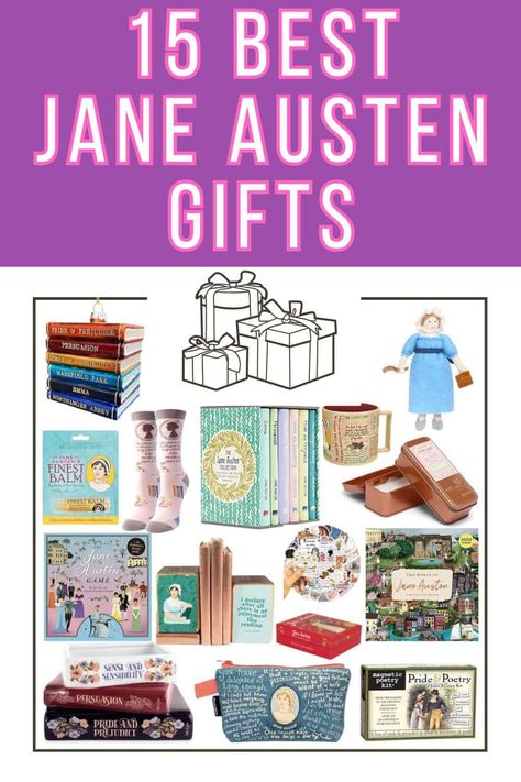 25 Jane Austen Gifts for Pride and Prejudice Fans 25 Gift Ideas, Paddywax Candles, Literature Gifts, Celebrity Books, Jane Austen Gifts, Mansfield Park, Reading Accessories, Elizabeth Bennet, Famous Novels