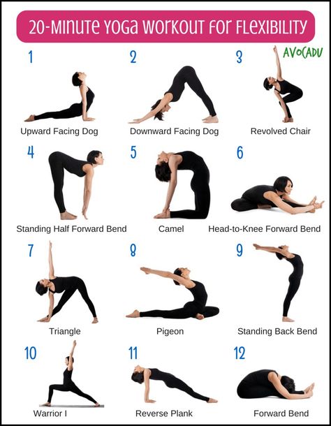 5, 6, 9, 12                                                                                                                                                                                 Mehr Workout For Flexibility, Ab Training, Yoga Workout Routine, Beginner Yoga Workout, Yoga Stretching, Yoga Beginners, Sup Yoga, Beginner Yoga, Trening Fitness