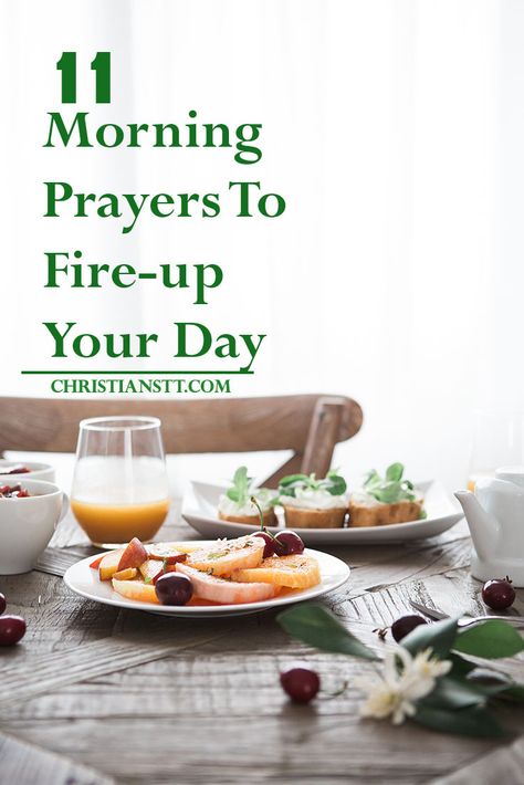 11 Morning Prayers To Fire-up Your Day Prayer Breakfast Ideas, Quick Breakfast Ideas For Kids, Prayers To Start Your Day, Quick Breakfast Ideas, Family Prayers, Breakfast Ideas For Kids, Quick Breakfasts, Prayer Ideas, Veggie Muffins