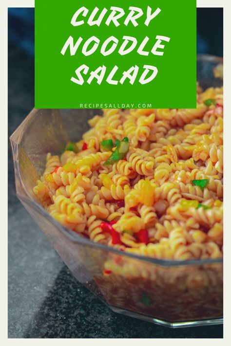 Curry Noodles Salad Recipe, Kerrie Noodle Slaai Resep, Curry Noodle Salad South African, Curry Pasta Salad South African, Kerrie Noedelslaai Resep, Noodles Salad Recipes, Curry Noodle Salad, Curry Pasta Salad, Broccoli Salads