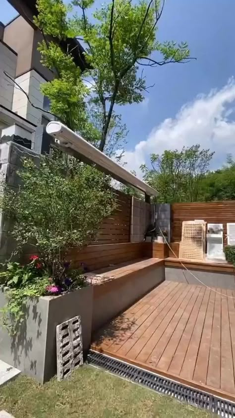 Home Decor ideas Rooftop Patio Design, Balkon Decor, Louvered Pergola, Backyard Shade, Terrace Garden Design, Rooftop Design, Rooftop Terrace Design, Modern Backyard Landscaping, Patio Canopy