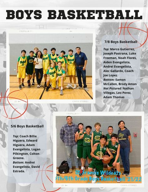 Basketball Yearbook Page Basketball Yearbook Page, Basketball Yearbook Spread, Yearbook Sports Spreads, Yearbook Design Layout, Yearbook Spreads, Yearbook Layouts, Yearbook Pages, Yearbook Design, Boys Basketball