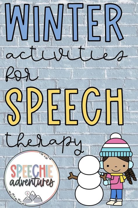 Crafts For Speech Therapy, New Years Speech And Language Activities, Winter Slp Activities, Speech Therapy Freebies, January Speech Therapy Activities, December Speech Therapy Activities, Speech Therapy Christmas Activities, Speech Therapy Winter Activities, Christmas Speech Therapy Activities