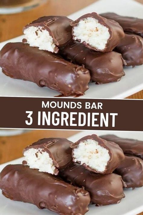 Cakes Archives - Easy recipes Mounds Bars Recipe, Mounds Bar, Easy Candy Recipes, Chocolate Candy Recipes, Candy Recipes Homemade, Christmas Candy Recipes, Homemade Candies, Fudge Recipes, 3 Ingredient