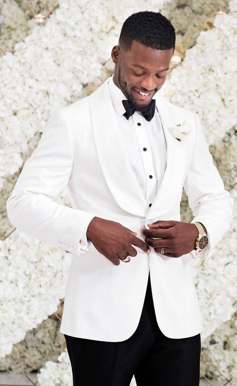 White Tuxedo Wedding, Wedding Suit For Men, Black Tuxedo Wedding, Men Wedding Suit, Wedding Suits Men Black, Suit For Men Wedding, White Wedding Suit, Suit Prom, Grooms Men