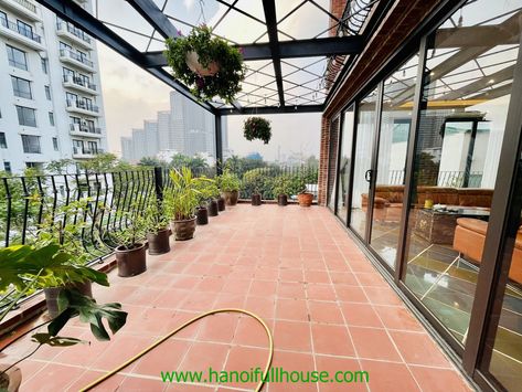 Great apartment with 3 bedrooms, huge balcony in Tay Ho for rent Huge Balcony, Luxury Apartment Building, Beautiful Tile Floor, Big Balcony, Han River, Apartment Office, House Property, Duplex Apartment, Furnished Apartment