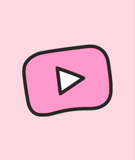 YT Kids pink app icon Pink Yt Icon, App Icon Design Youtube, Pink App Icons Youtube, Youtube Pink Icon, App Icon For Youtube, Youtube Icon Pink, Aesthetic Youtube Icon, Cute Youtube Icons, Youtube Icon Aesthetic