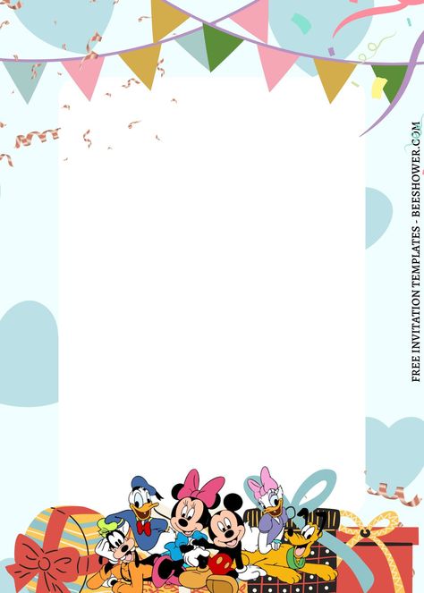 Mickey Mouse Invitation Template, Mickey Mouse Birthday Card, Mickey Mouse Card, Minnie Invitations, Disney Wedding Invitations, Barbie Invitations, Mickey Mouse Birthday Invitations, Mickey Mouse Invitation, Mickey Mouse Invitations