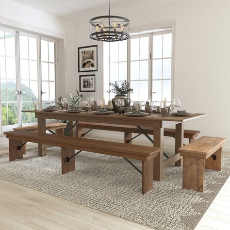 Kitchen table with bench